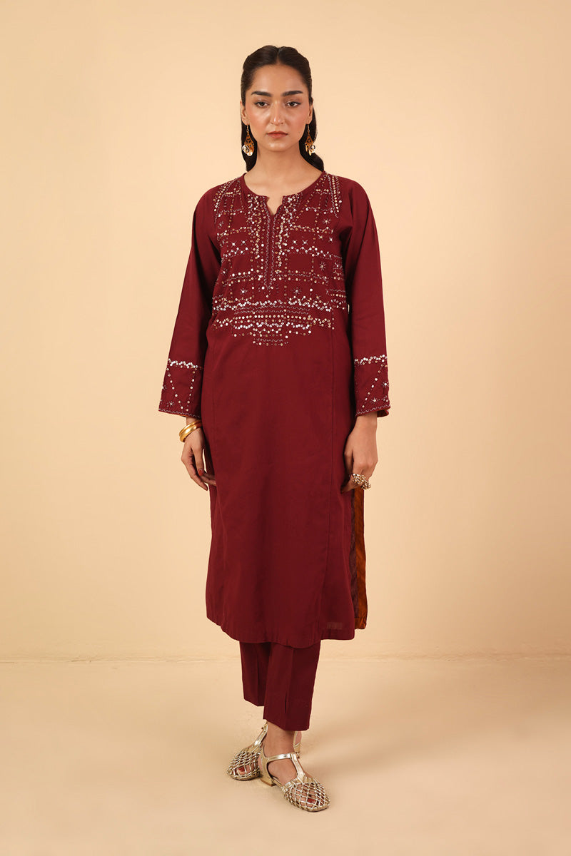 Panelled Night Folks Kurta 2 Piece