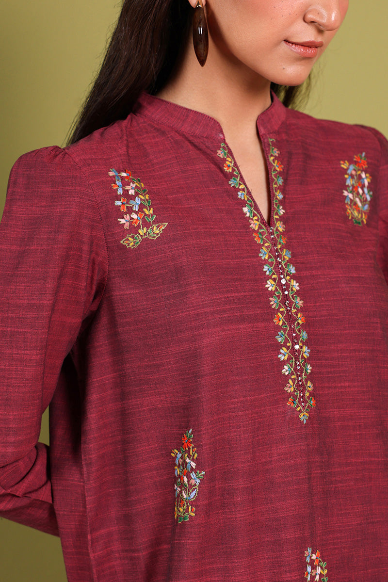 Hand-Embroidered Duo-Set