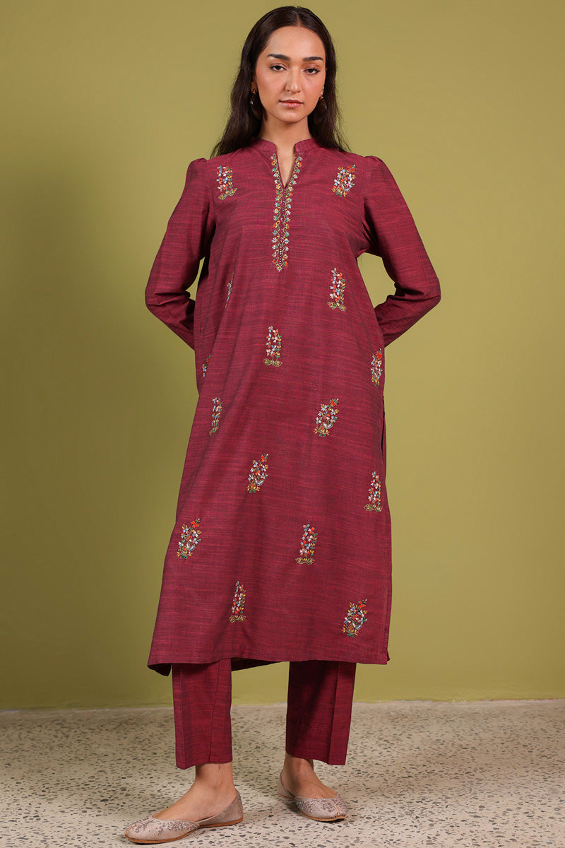 Hand-Embroidered Duo-Set