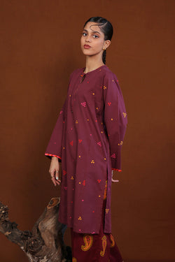 Khaddiyan Print Blocked Kurta