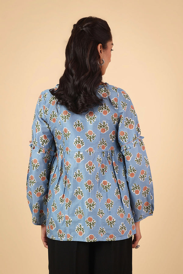 Printed BlockTales Peplum