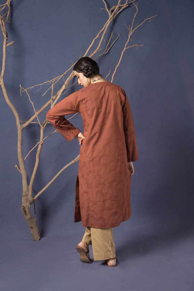 Flo Roar Jacquard Kurta