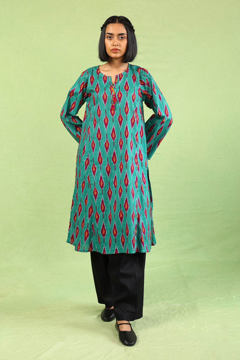 Printed Timeless Weave Kurta