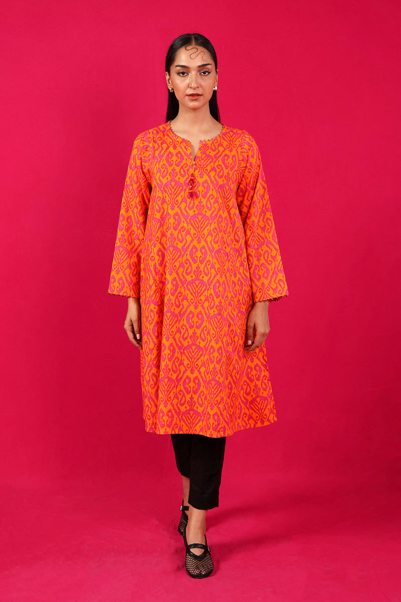 Printed Timeless Weave Kurta