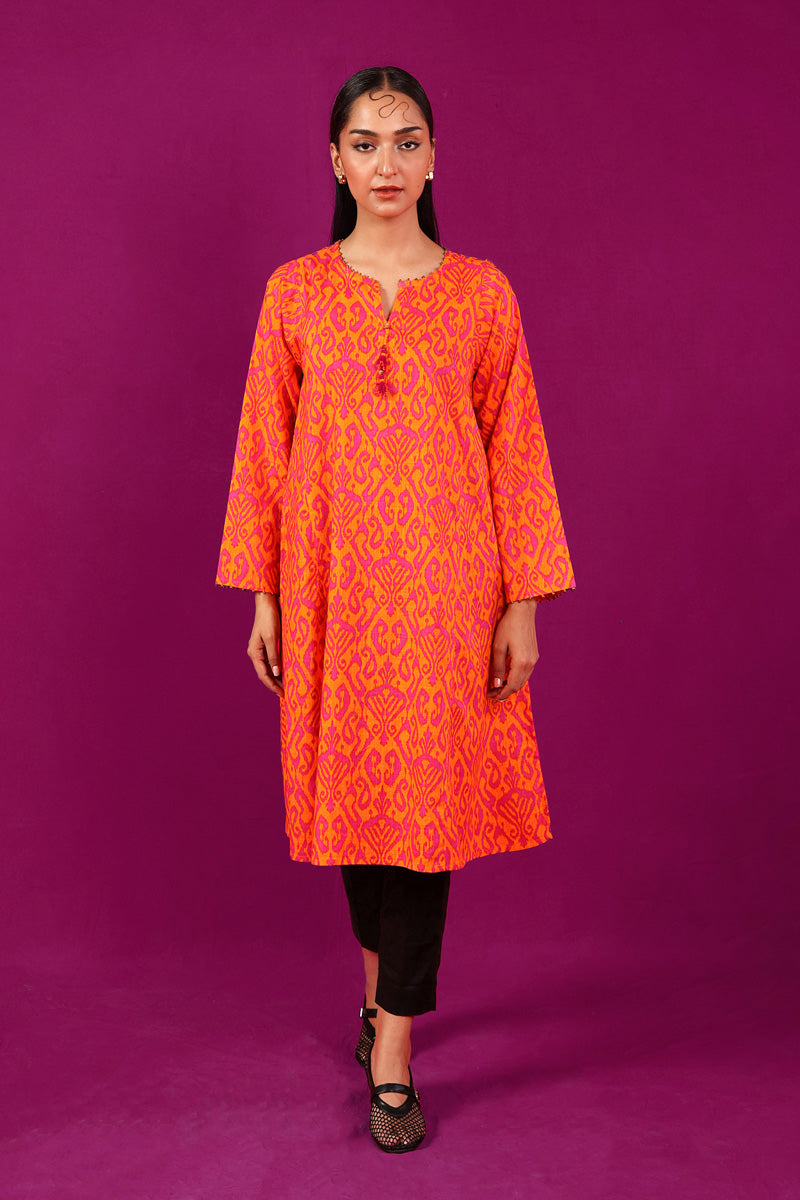 Printed Timeless Weave Kurta