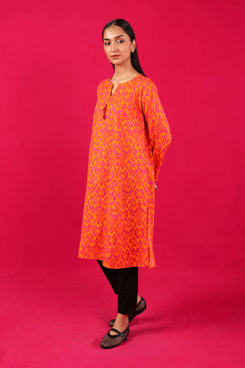 Printed Timeless Weave Kurta