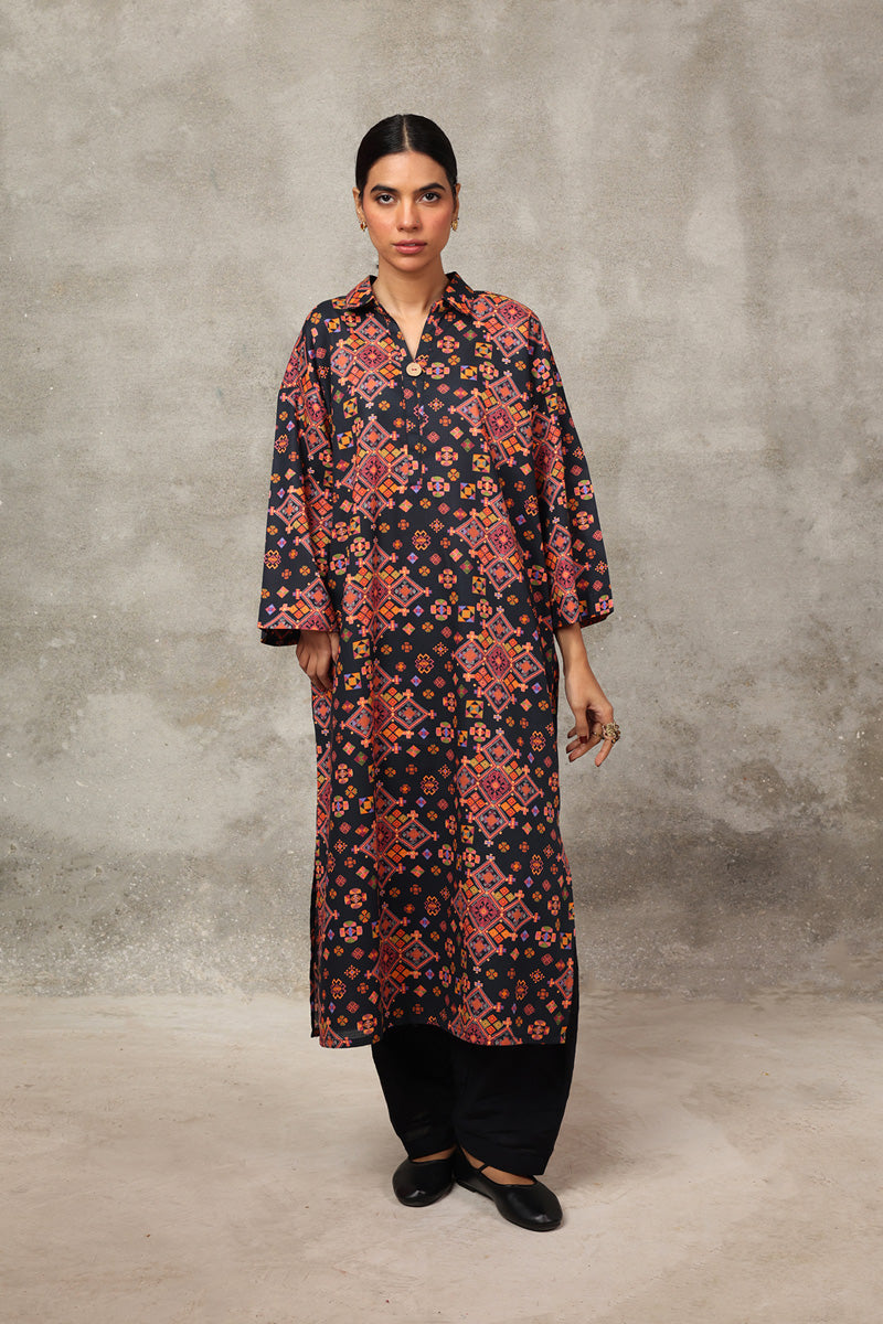 Zesty Jigsaw Kurta