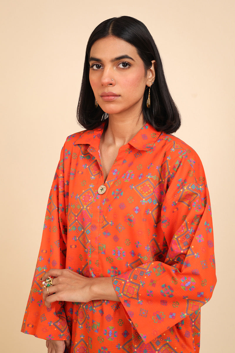 Zesty Jigsaw Kurta