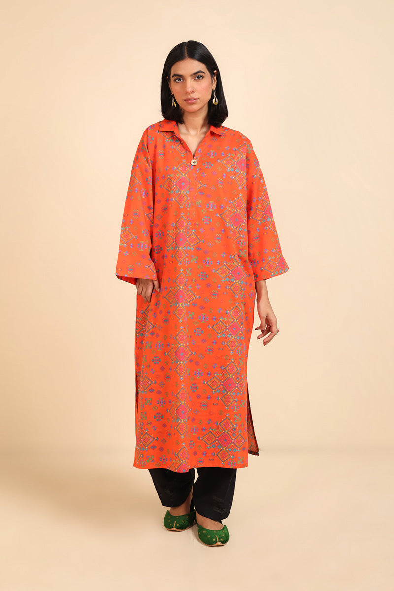 Zesty Jigsaw Kurta