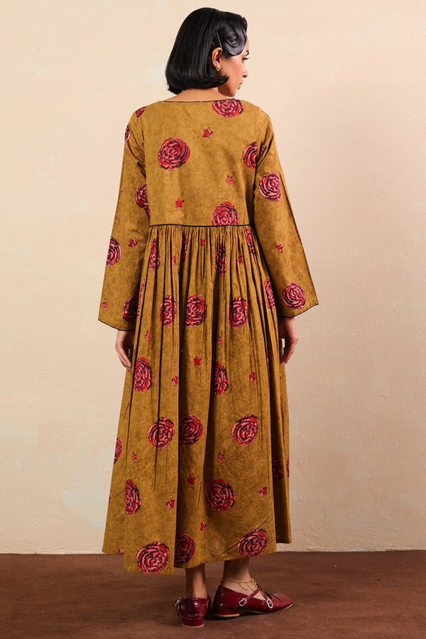 Ajrak Anarkali Dress