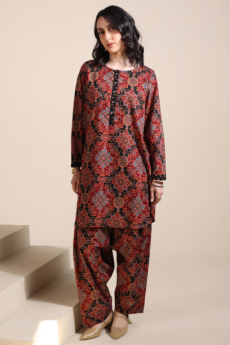 Rang-E-Ajrak Zeb Duo-Set