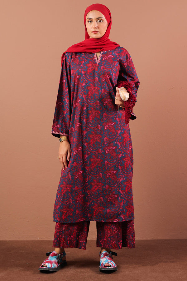 Embroidered Paisley Pop Echo Set