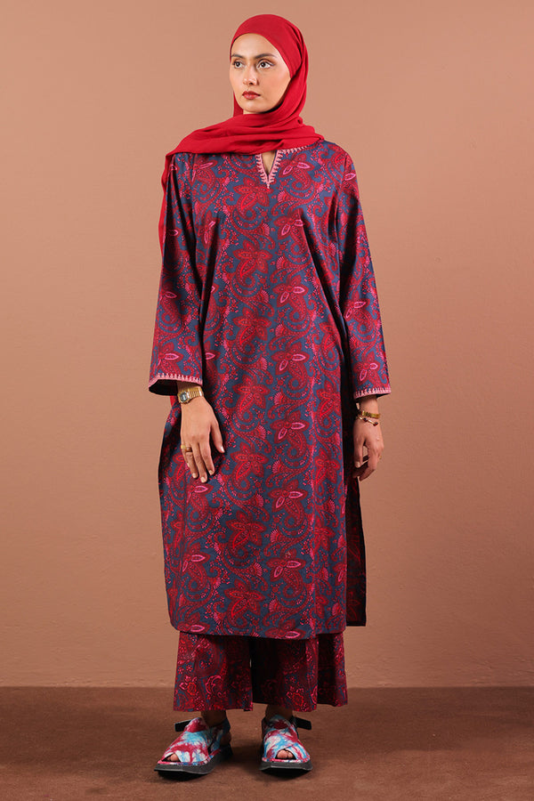 Embroidered Paisley Pop Echo Set