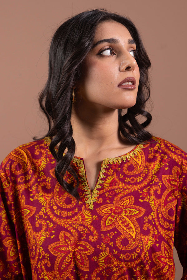 Embroidered Paisley Pop Echo Set