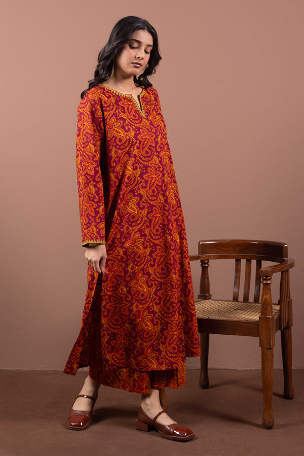 Embroidered Paisley Pop Echo Set