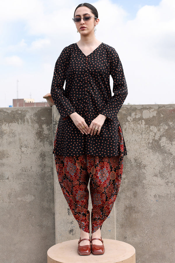 Rang-E-Ajrak Duo-Set