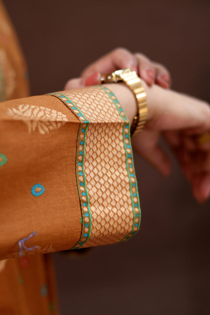 Zeenat Golden Haze Set