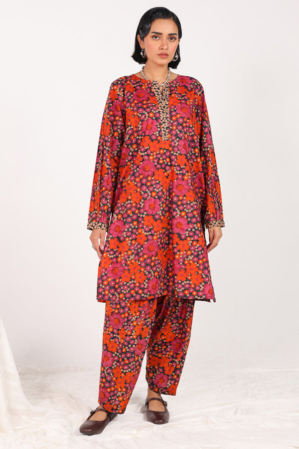 Winter Bloom Printed Duo-Set