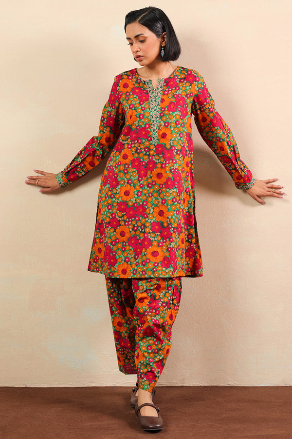 Winter Bloom Printed Duo-Set