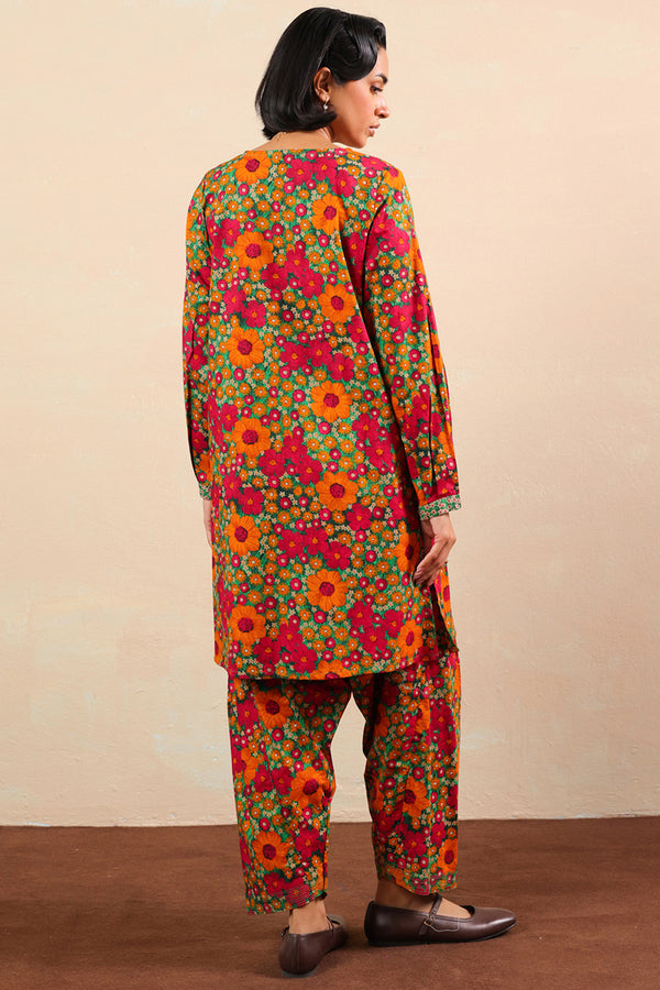 Winter Bloom Printed Duo-Set