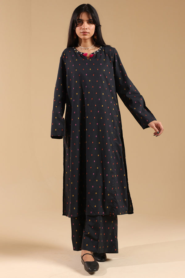 Zeenat Ember Tassel Set