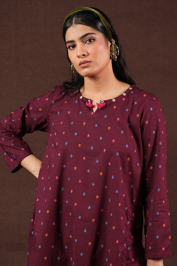 Zeenat Ember Tassel Set