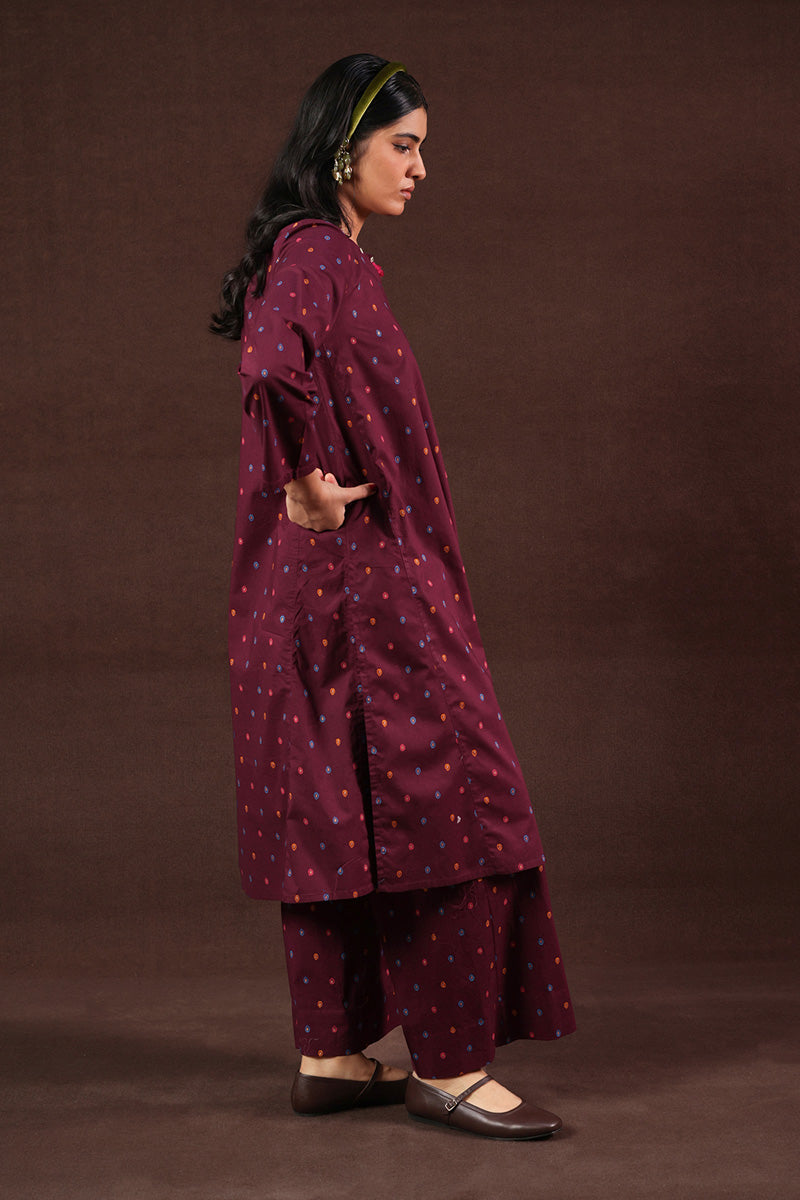Zeenat Ember Tassel Set