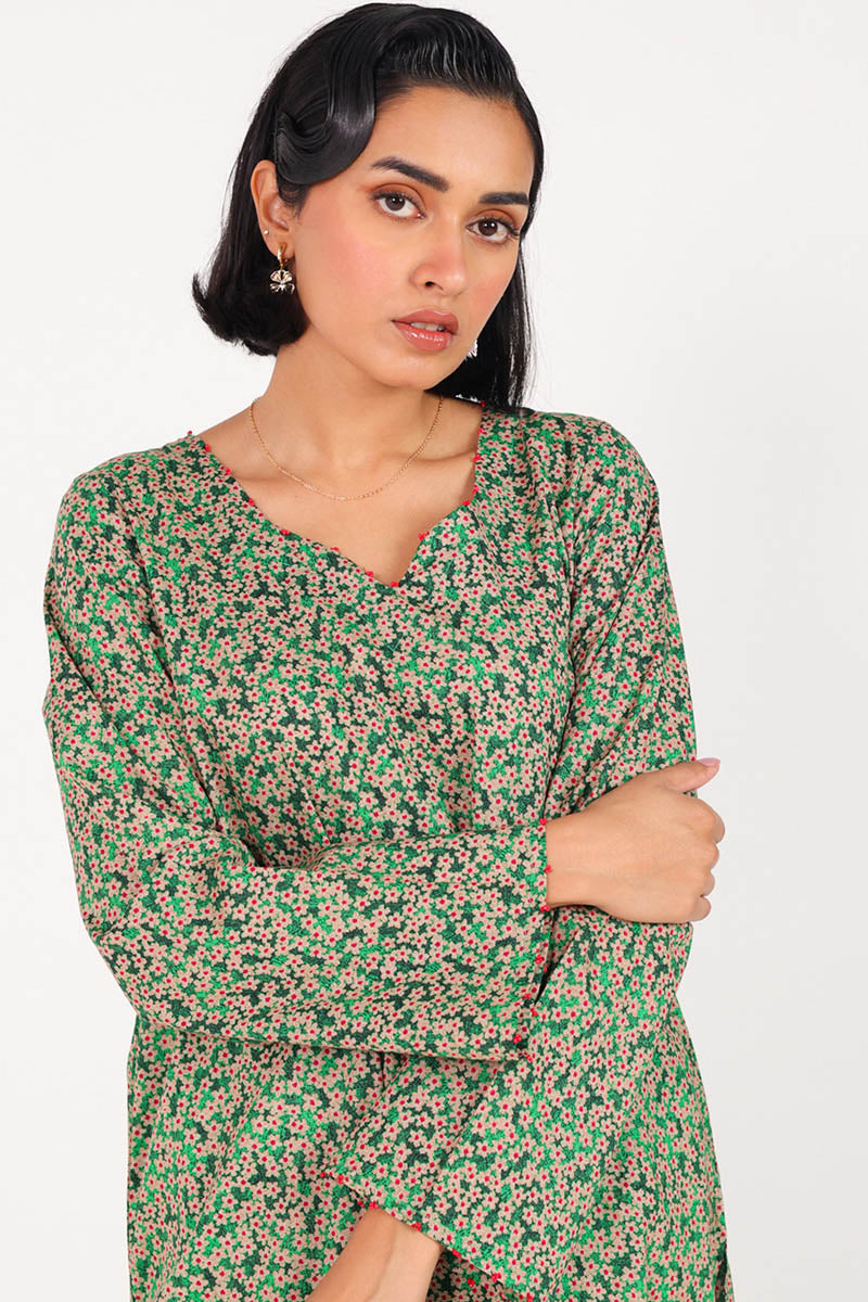Winter Bloom Beaded Set