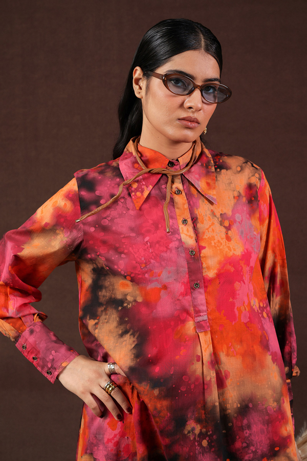 Splashy Pigment Pop Dress