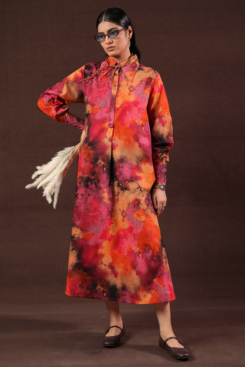 Splashy Pigment Pop Dress
