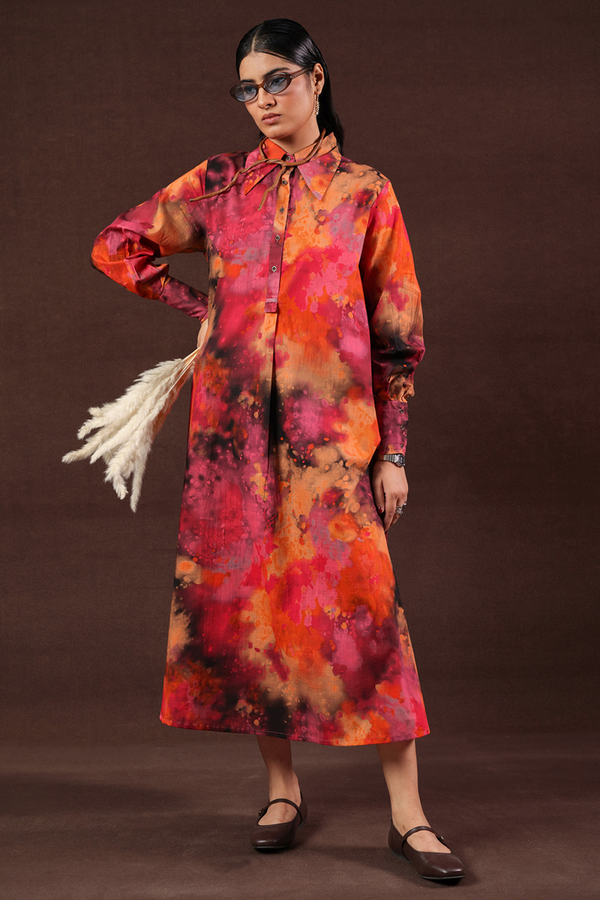 Splashy Pigment Pop Dress