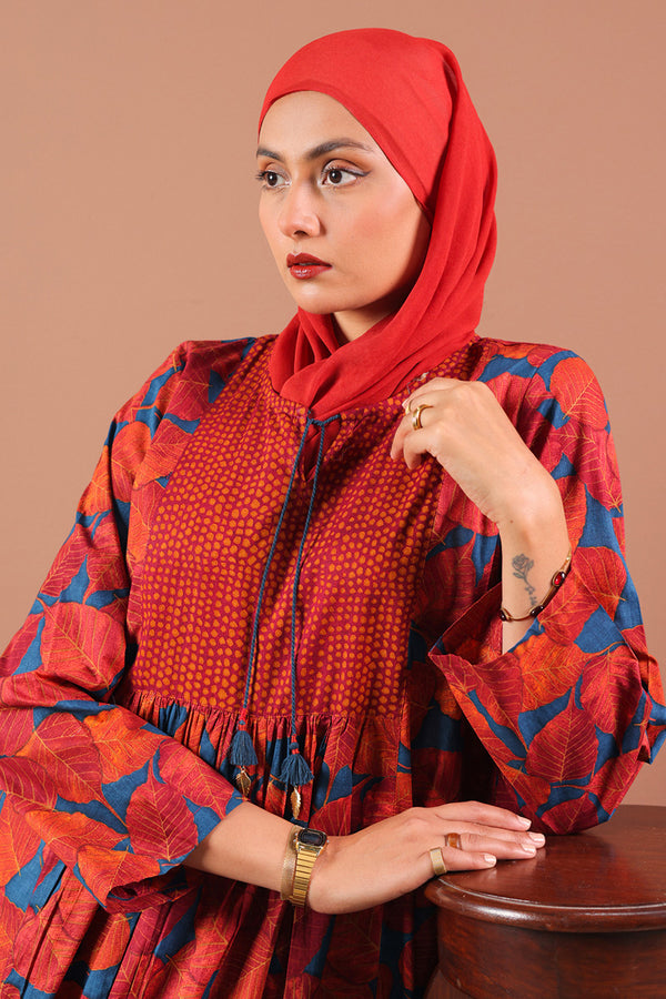 Peepal Twirl & Tassel Dress