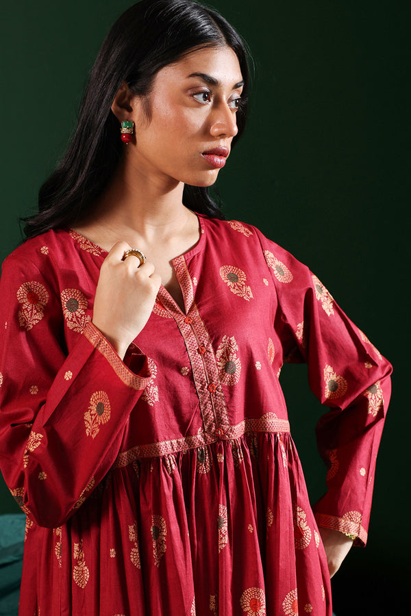 Zari Whisper Flared Dress