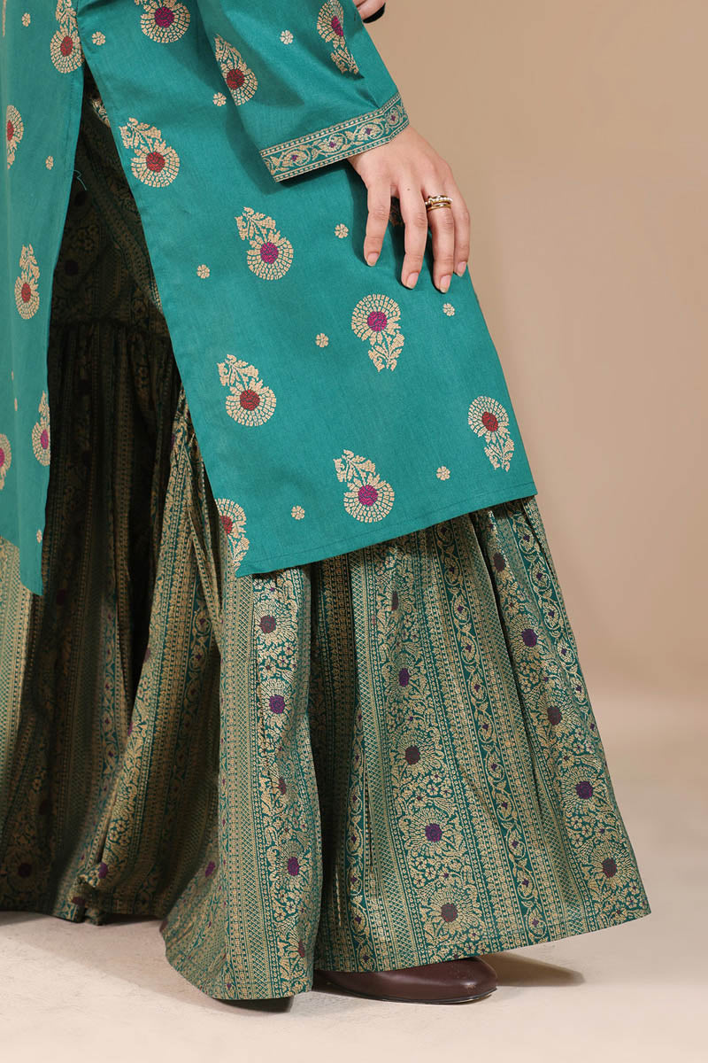 Zari Whisper Gharara Set