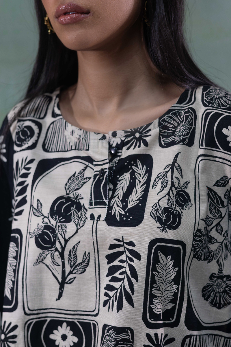 Linocut Leaf Duo-Set