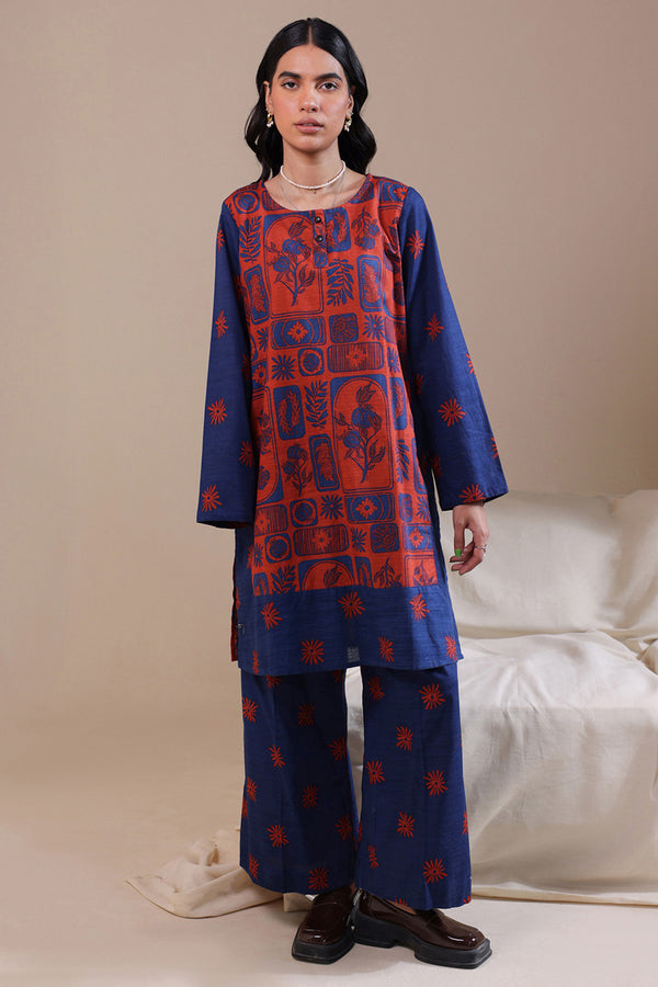 Linocut Leaf Duo-Set