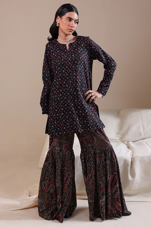 Bandhani Affair Gharara Set