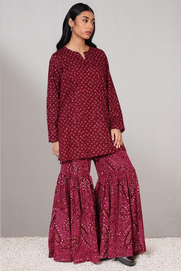 Bandhani Affair Gharara Set