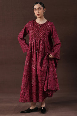 Bandhani Affair Blush Dress