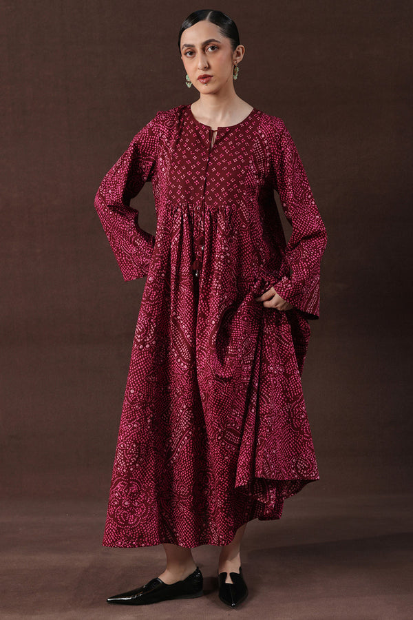 Bandhani Affair Blush Dress
