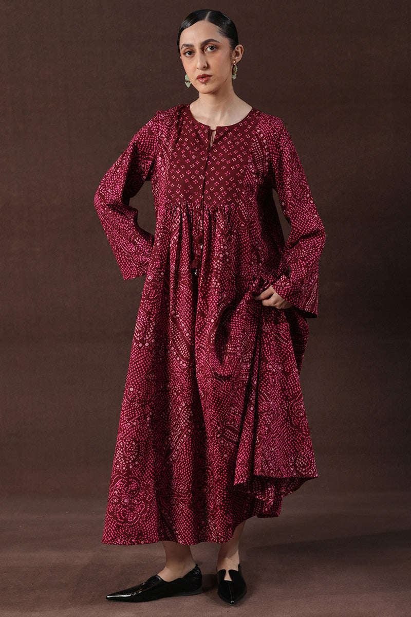 Bandhani Affair Blush Dress