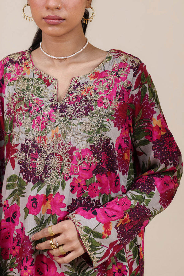 Vibrant Roses Gilded Set