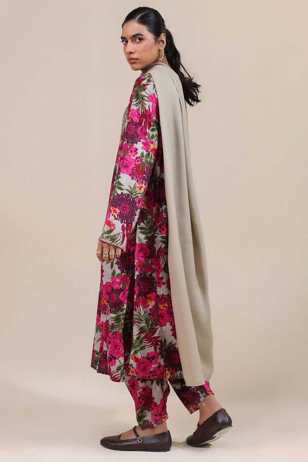 Vibrant Roses Gilded Set