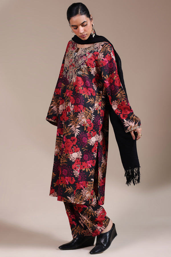 Vibrant Roses Gilded Set