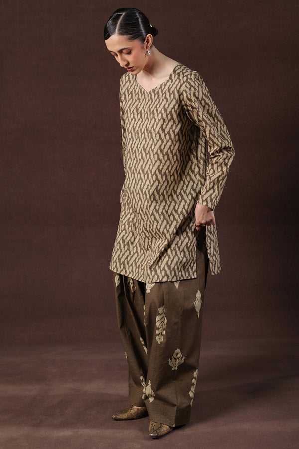 Ikkat Whisper Co-Ord Set