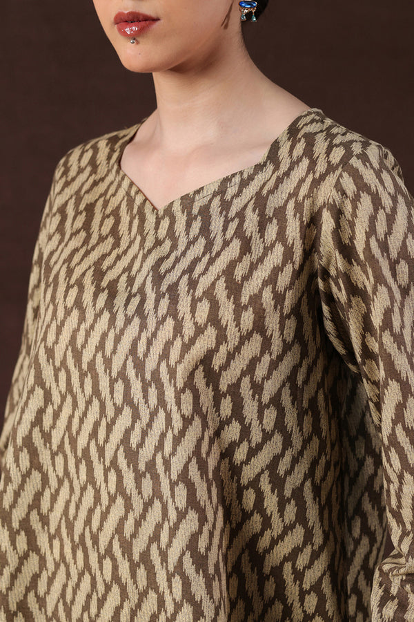 Ikkat Whisper Co-Ord Set