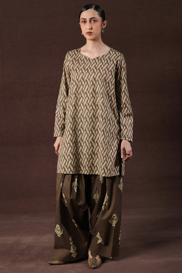 Ikkat Whisper Co-Ord Set