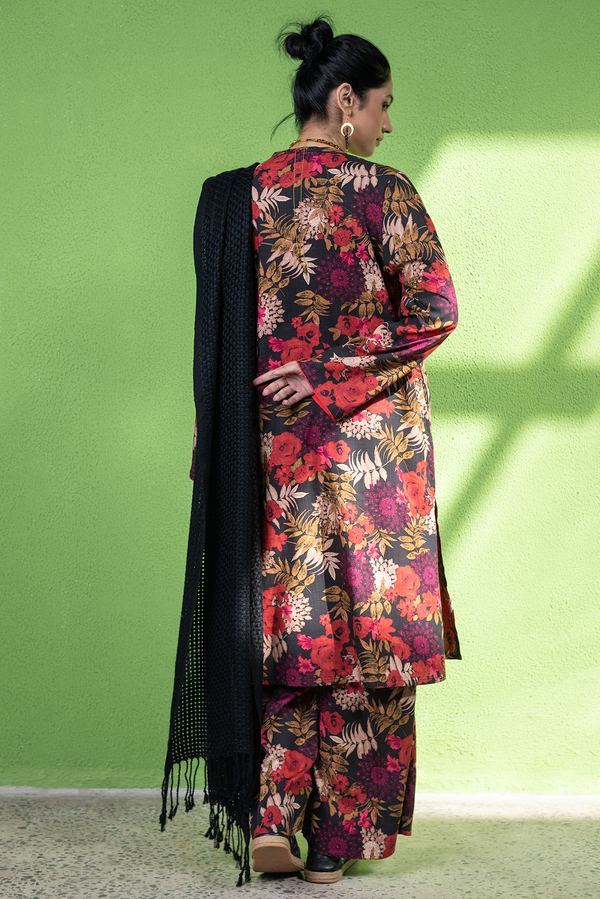 Vibrant Roses Printed Set