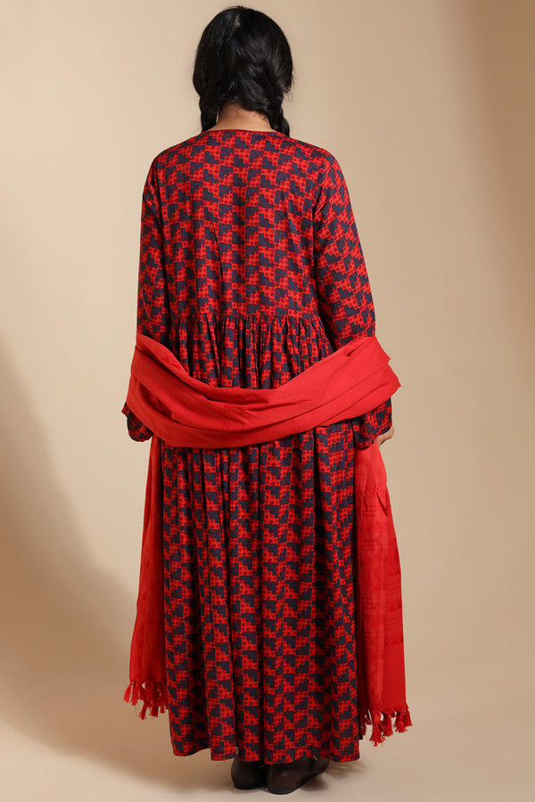 Kantha Flare Story Dress