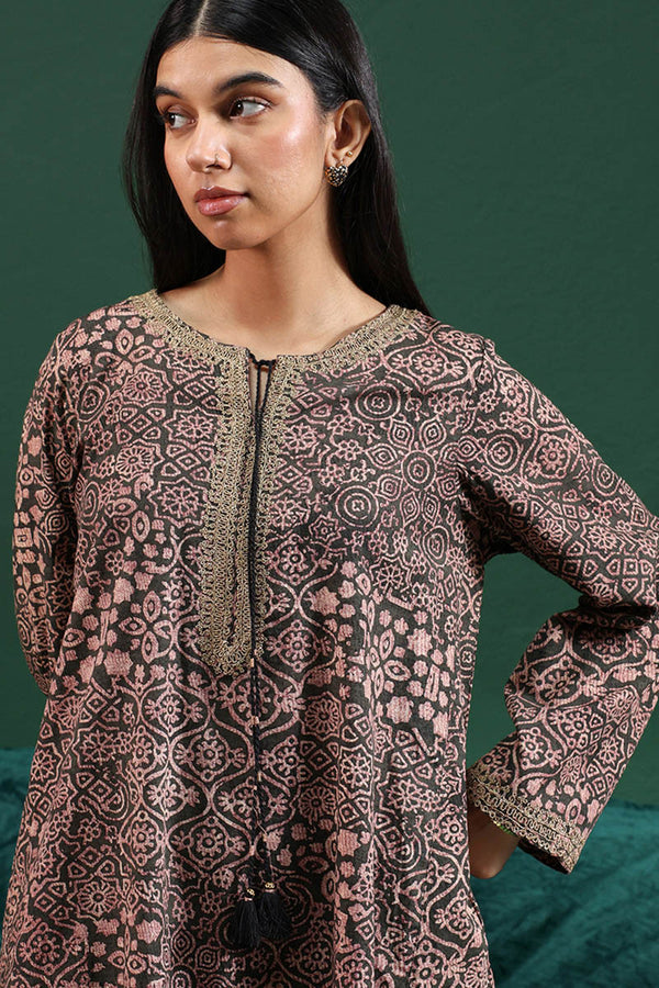 Ajrak Noir Thread play Set